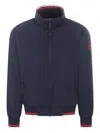Trussardi Junior Logo-print Bomber Jacket In Blue