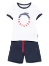 Trussardi Junior Logo-print Shorts Set In White
