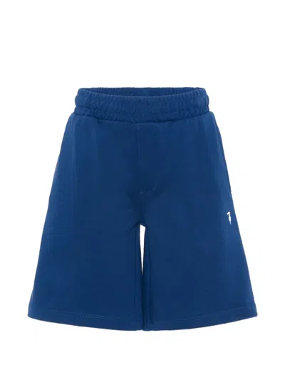 Trussardi Junior Kids' Logo Shorts In Blue