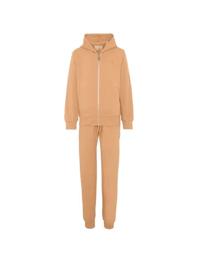 Trussardi Junior Kids' Logo Tracksuit Set In Brown