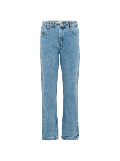 Trussardi Junior Kids' Logo-patch Jeans In Blue