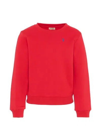 Trussardi Junior Long-sleeve Sweatshirt In Red