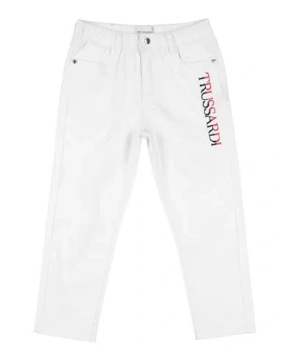 Trussardi Junior Babies'  Toddler Boy Pants White Size 4 Cotton, Elastane