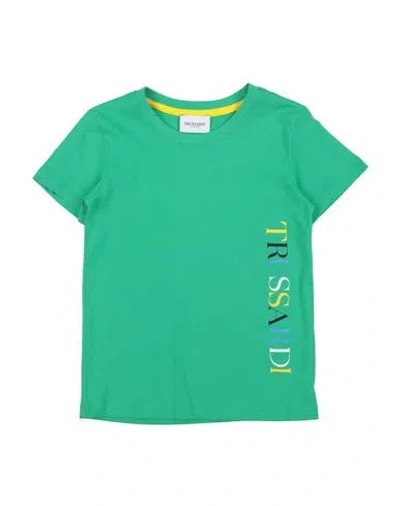 Trussardi Junior Babies'  Man T-shirt Green Size 6 Cotton