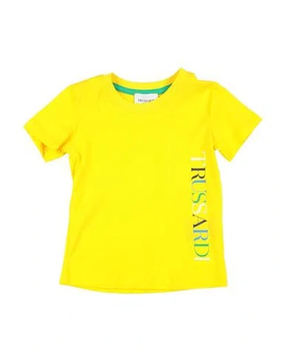 Trussardi Junior Babies'  Man T-shirt Yellow Size 3 Cotton