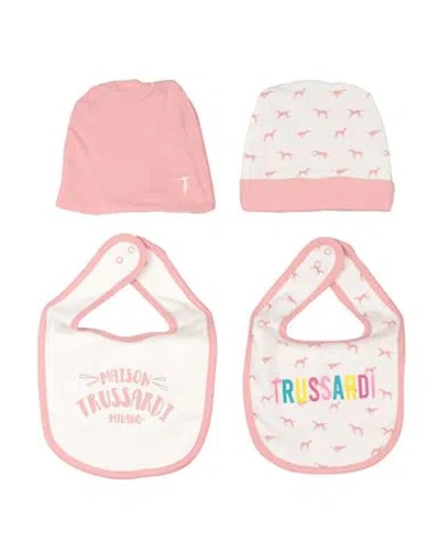Trussardi Junior Newborn Girl Baby Accessories Set White Size 3 Cotton