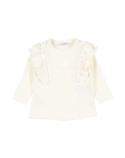 Trussardi Junior Babies'  Newborn Girl T-shirt White Size 3 Cotton