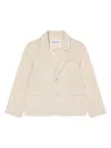 Trussardi Junior Pinstripe Single-breasted Blazer In Neutrals