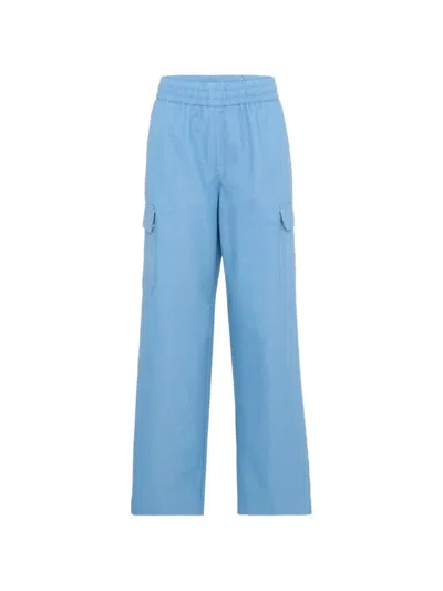Trussardi Junior Pocket Trousers In Blue