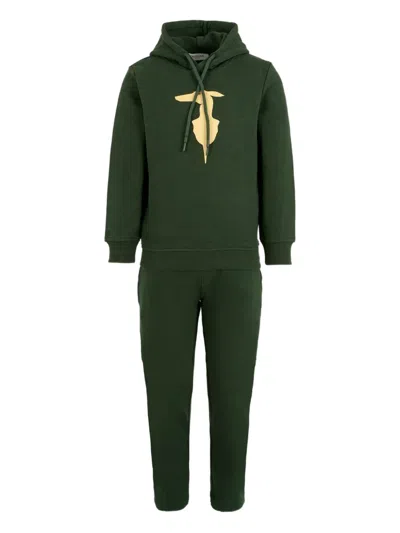 Trussardi Junior Kids' Print Tracksuit In Green