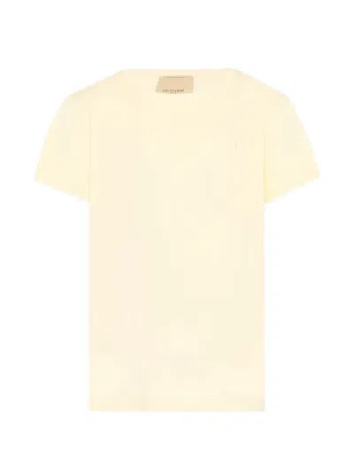 Trussardi Junior Kids' Round-neck T-shirt In Yellow