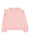 Trussardi Junior Ruffled Sweatshirt In Pink