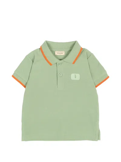 Trussardi Junior Babies' Short-sleeve Polo Shirt In Green