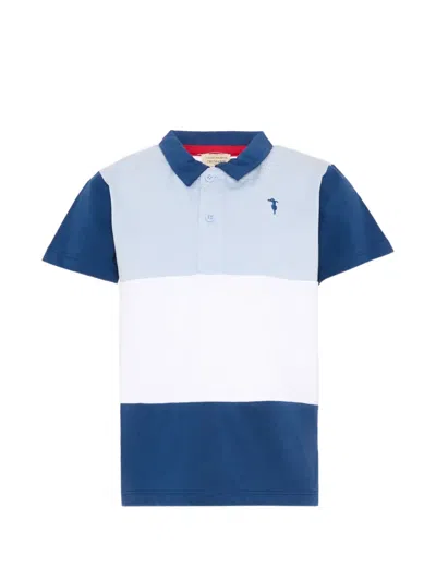 Trussardi Junior Kids' Short-sleeve Polo Shirt In Blue