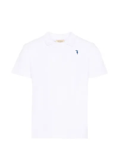 Trussardi Junior Kids' Short-sleeve Polo Shirt In White
