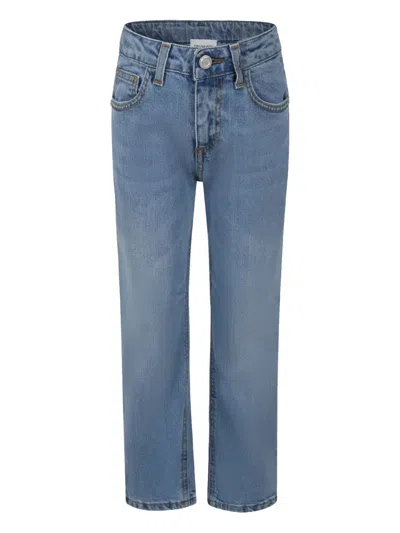 Trussardi Junior Kids' Straight-leg Jeans In Blue