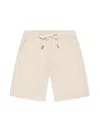 Trussardi Junior Striped Drawwstring Shorts In Neutrals