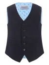 Trussardi Junior Tailored Waistcoat In Blue