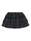 Trussardi Junior Tartan Tiered Skirt In Multi