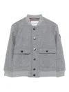 Trussardi Junior Textured Pocket Bomber Jacket In Gray
