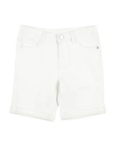 Trussardi Junior Babies'  Toddler Boy Denim Shorts White Size 6 Cotton, Lycra