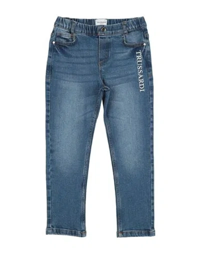 Trussardi Junior Babies'  Toddler Boy Jeans Blue Size 4 Cotton, Elastane