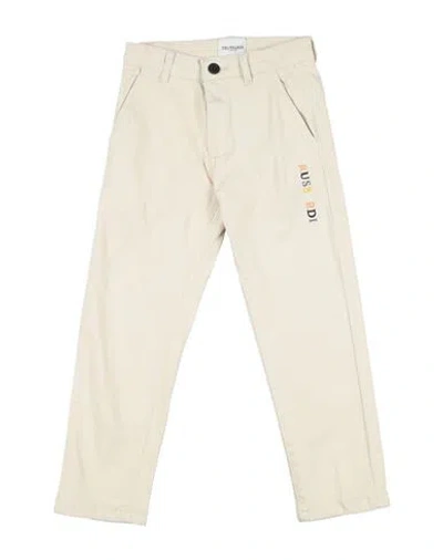 Trussardi Junior Babies'  Toddler Boy Pants Beige Size 5 Cotton, Elastane In Neutral