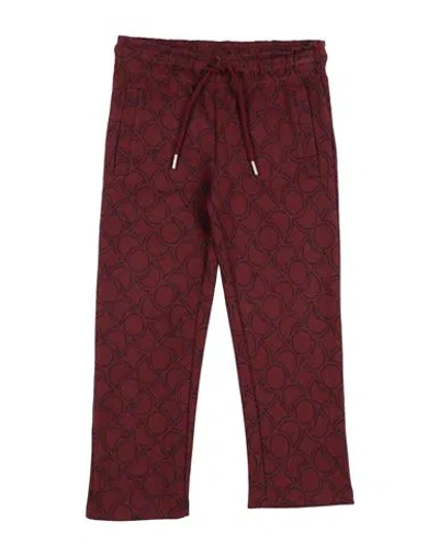 Trussardi Junior Babies'  Toddler Boy Pants Chocolate Brown Size 6 Cotton In Burgundy