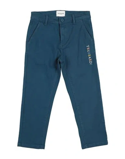 Trussardi Junior Babies'  Toddler Boy Pants Deep Teal Size 4 Cotton, Elastane In Blue