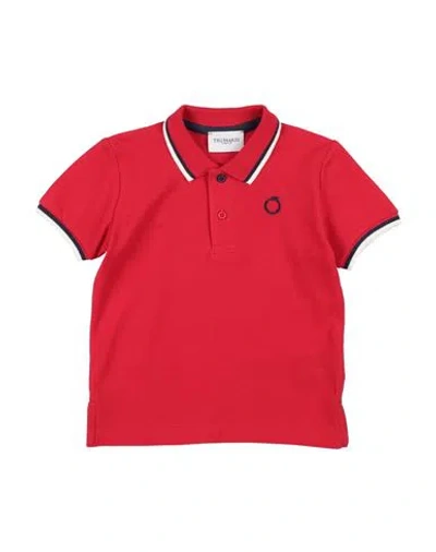 Trussardi Junior Babies'  Toddler Boy Polo Shirt Red Size 6 Cotton