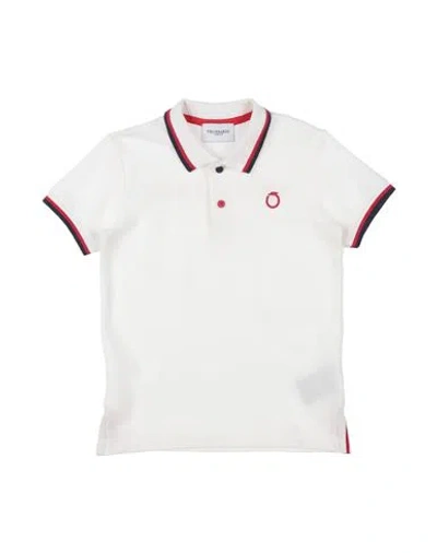 Trussardi Junior Babies'  Toddler Boy Polo Shirt White Size 6 Cotton