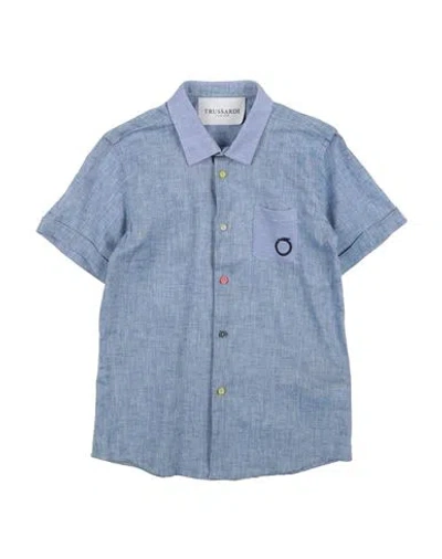 Trussardi Junior Babies'  Toddler Boy Shirt Light Blue Size 6 Cotton