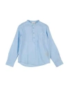 Trussardi Junior Toddler Boy Shirt Sky Blue Size 5 Linen