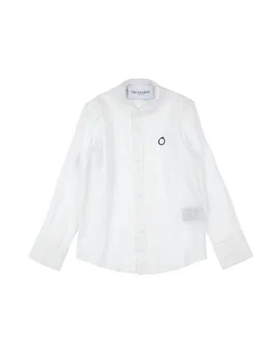 Trussardi Junior Toddler Boy Shirt White Size 6 Linen In White
