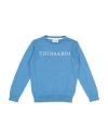 Trussardi Junior Toddler Boy Sweater Azure Size 6 Cotton In Blue