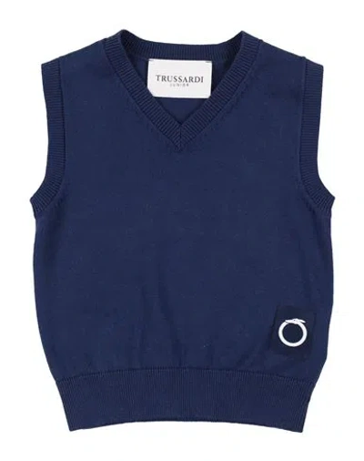 Trussardi Junior Babies'  Toddler Boy Sweater Blue Size 4 Cotton