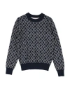 Trussardi Junior Babies'  Toddler Boy Sweater Navy Size 6 Acrylic, Cotton In Black
