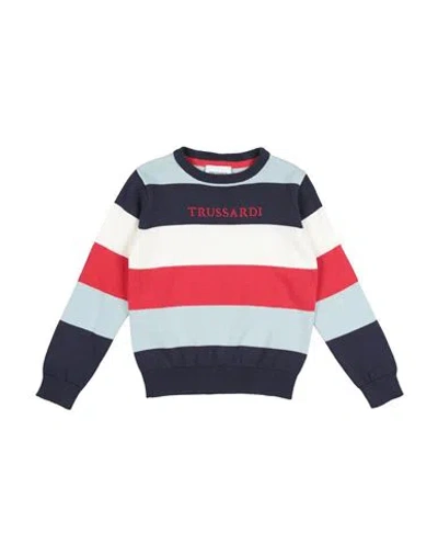 Trussardi Junior Babies'  Toddler Boy Sweater Navy Size 6 Cotton In Multi