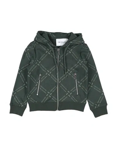 Trussardi Junior Babies'  Toddler Boy Sweatshirt Dark Green Size 6 Cotton, Polyester