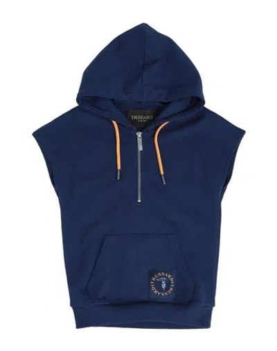Trussardi Junior Babies'  Toddler Boy Sweatshirt Navy Blue Size 6 Cotton