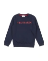 Trussardi Junior Babies'  Toddler Boy Sweatshirt Navy Size 6 Cotton In Blue