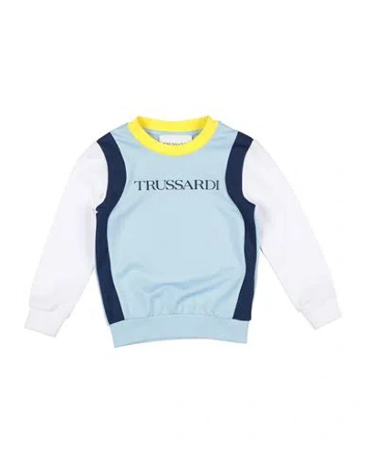 Trussardi Junior Babies'  Toddler Boy Sweatshirt Sky Blue Size 4 Polyester, Cotton