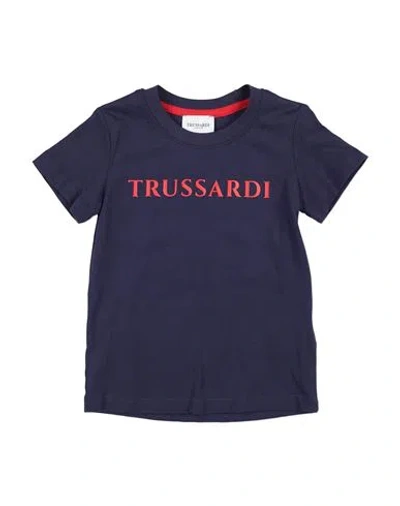 Trussardi Junior Babies'  Toddler Boy T-shirt Midnight Blue Size 6 Cotton