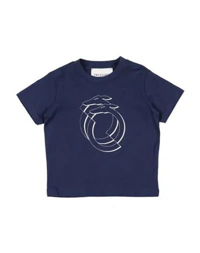 Trussardi Junior Babies'  Toddler Boy T-shirt Navy Blue Size 3 Cotton