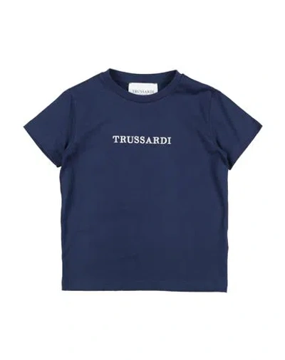 Trussardi Junior Babies'  Toddler Boy T-shirt Navy Blue Size 6 Cotton
