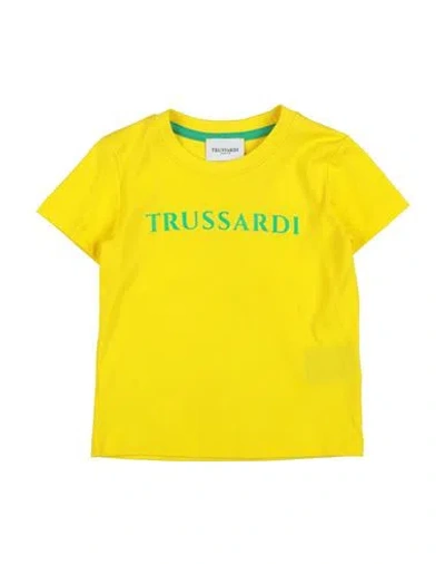 Trussardi Junior Babies'  Toddler Boy T-shirt Yellow Size 6 Cotton