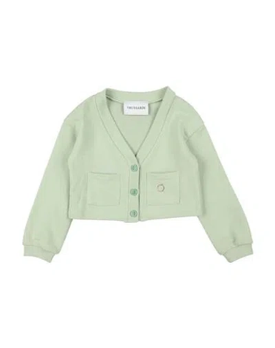 Trussardi Junior Babies'  Toddler Girl Cardigan Light Green Size 6 Cotton