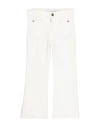 Trussardi Junior Toddler Girl Jeans White Size 4 Cotton, Elastane In White