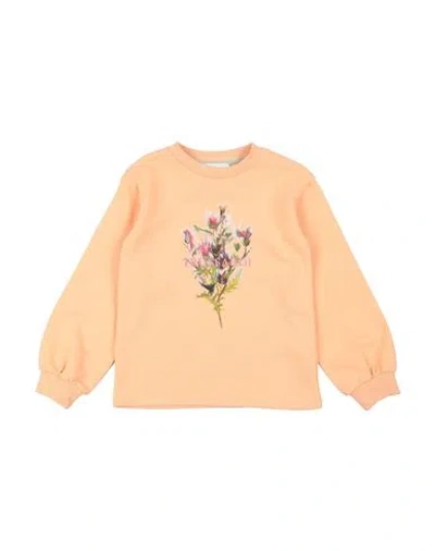 Trussardi Junior Babies'  Toddler Girl Sweatshirt Apricot Size 6 Organic Cotton