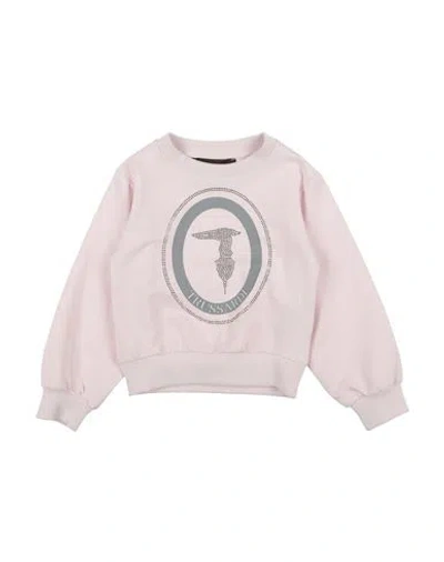 Trussardi Junior Babies'  Toddler Girl Sweatshirt Light Pink Size 3 Cotton, Lycra